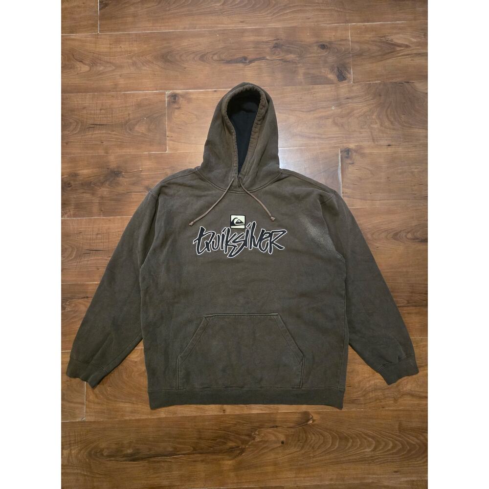 Vintage Y2K Quiksilver Skate Surft Hoodie Size XL